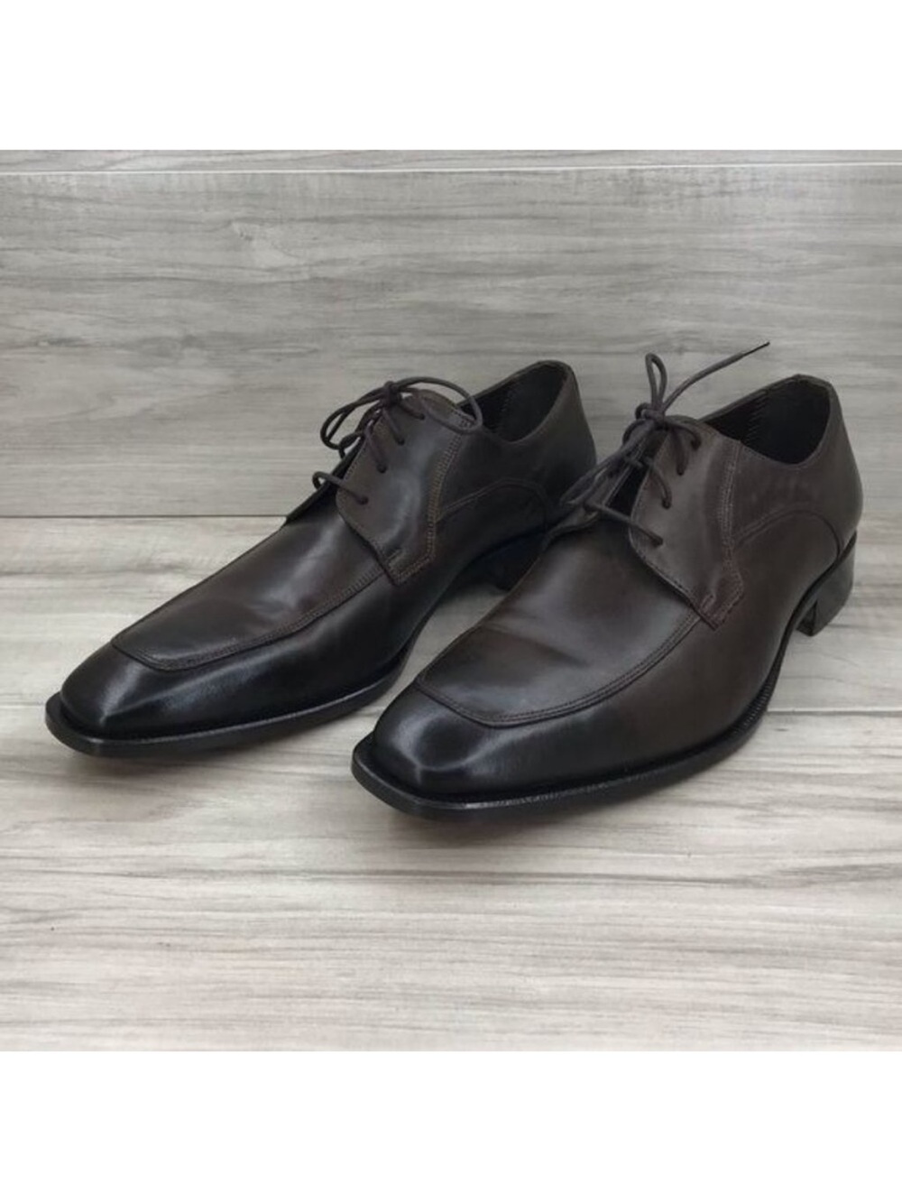 Sarar Dress Shoes Men's EU 44 Brown Leather Derby Oxford Lace Up